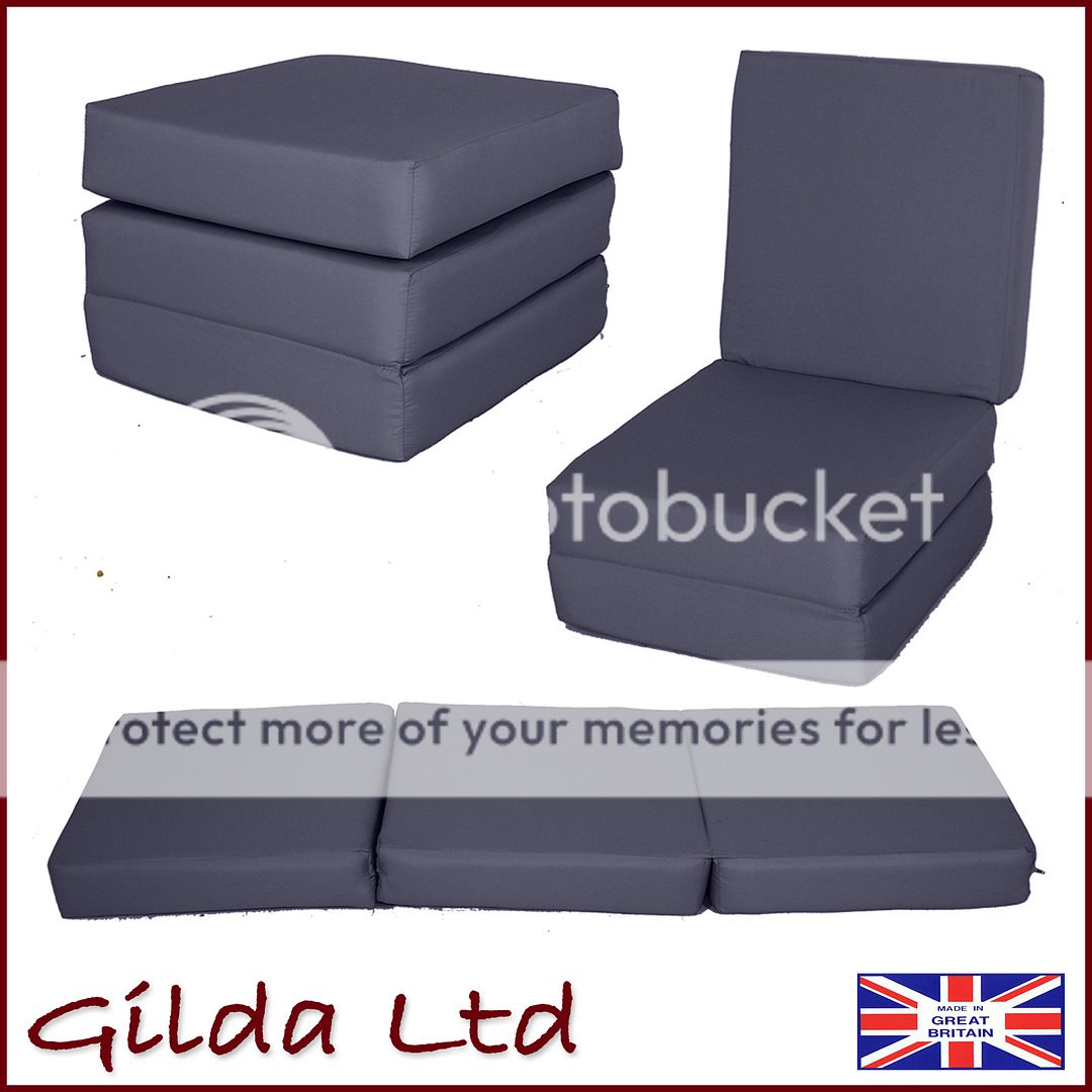 Stain Resistant Fold Out Adult Cube Guest Z Bed Chair Cube Single Futon Chairbed eBay