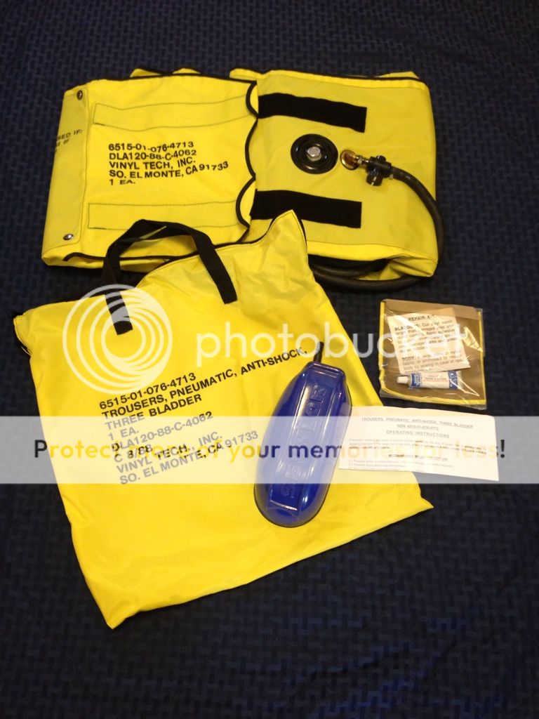 PNEUMATIC ANTI SHOCK TRAUMA TROUSERS AIR PANTS VINYL TECH EMERGENCY