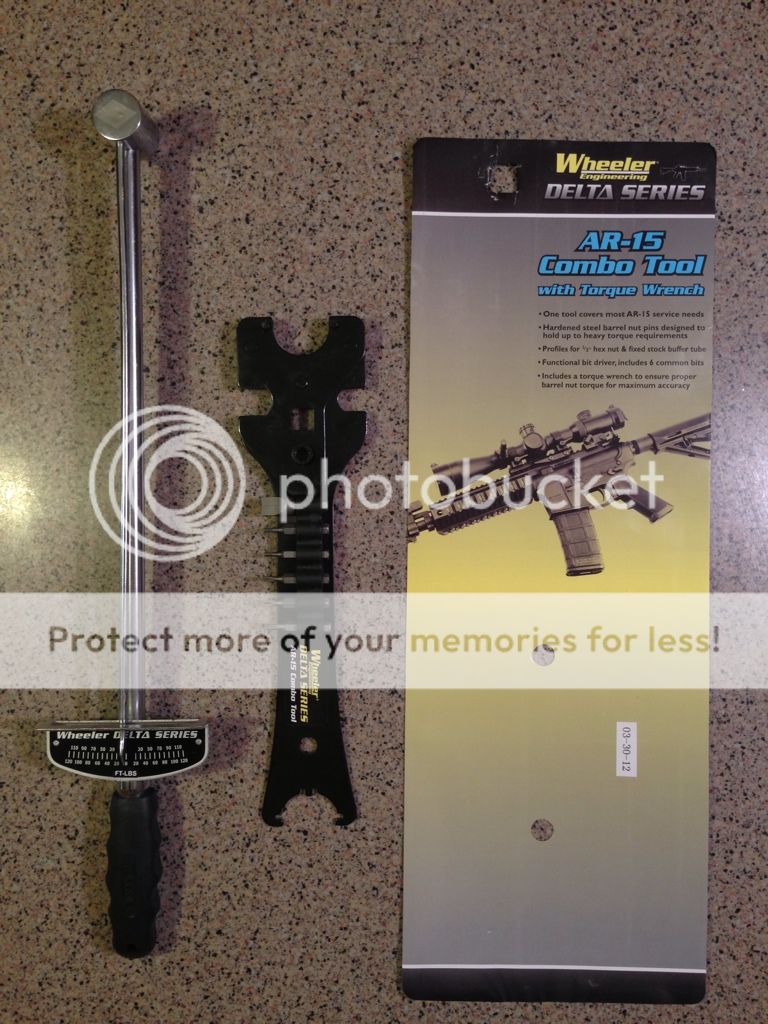 WHEELER ENGINEERING RIFLE COMBO TOOL BARREL TORQUE WRENCH STOCK CASTLE