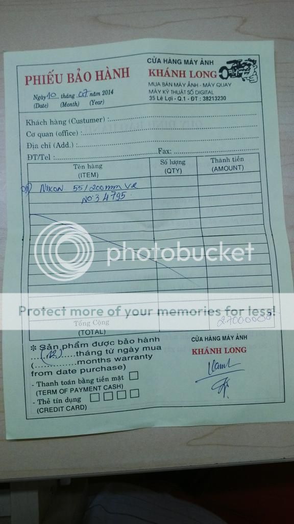 Bán ống nikon 55-200 mới mua còn BH gần 12 tháng - 3